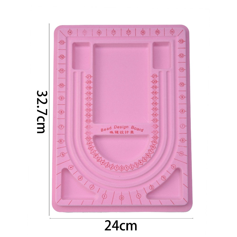 Jewelry Making Board - Papan Manik-manik Flockeda Warna-warni untuk Gelang