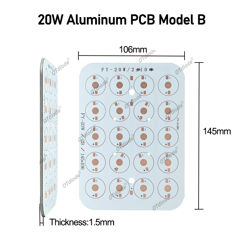 Pelat Dasar Aluminium LED Subs - Jewelry Making Board ulasan dan harga