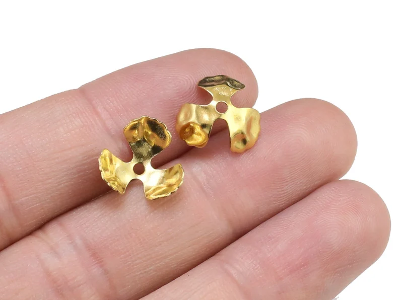 100 buah tutup manik-manik kun - Jewelry Making Gemstones ulasan dan harga