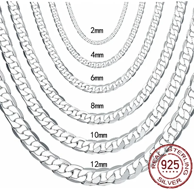 Kalung perak Sterling 925 pria - Lobster Clasp Silver ulasan dan harga