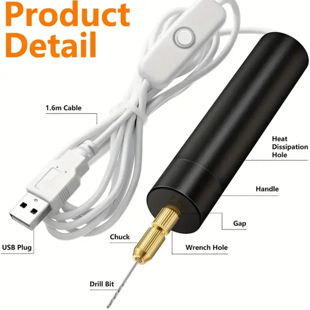 Bor Listrik Mini Portabel USB  - Jewelry Making Dc ulasan dan harga