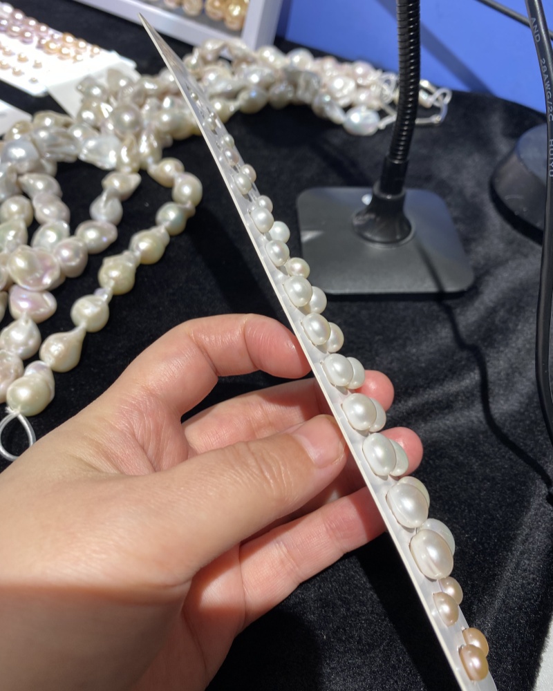 Mutiara Air Tawar Putih Alami  - Jewelry Making Drill ulasan dan harga